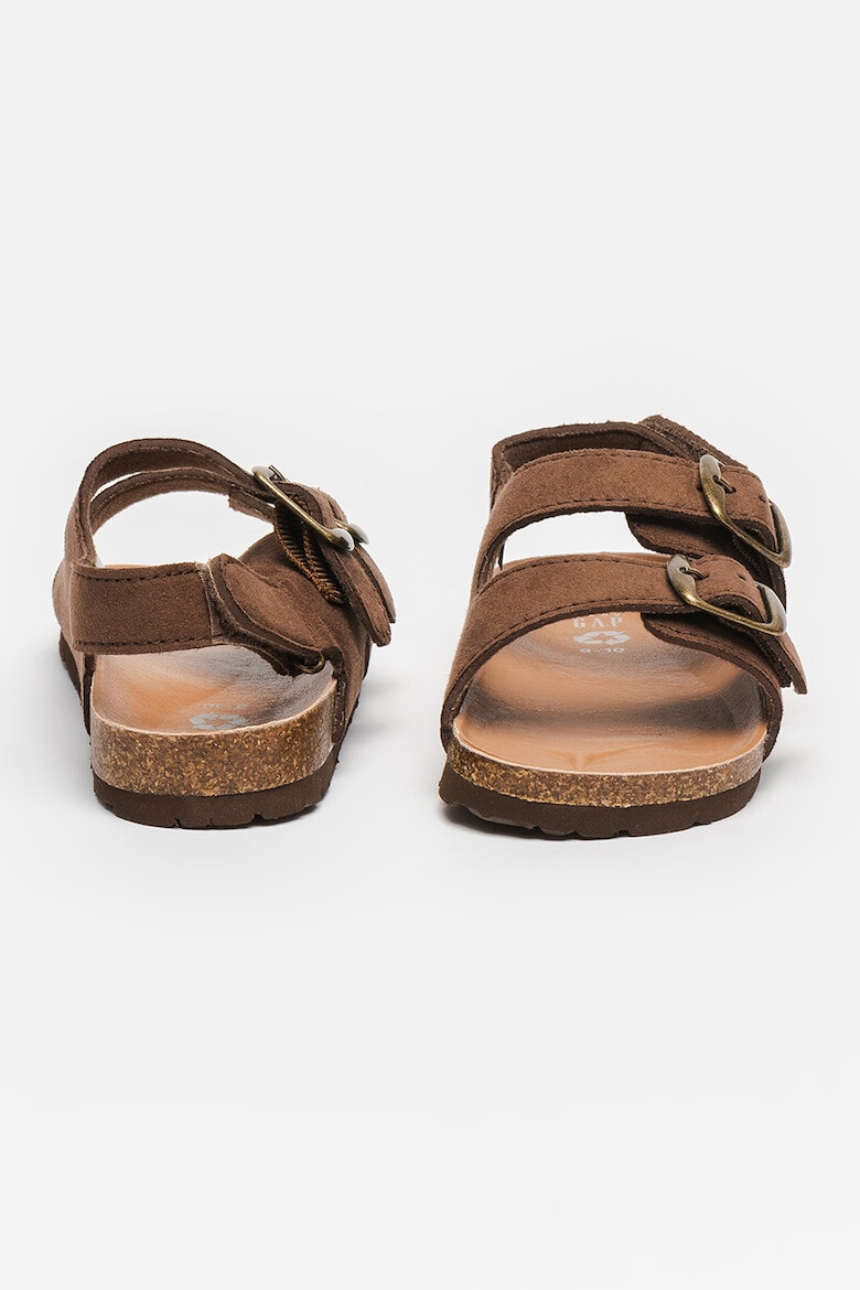 GAP Sandale slingback din piele intoarsa sintetica cu segmente cu catarama - Pled.ro