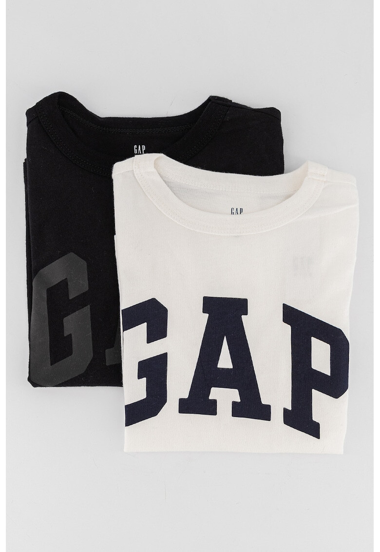 GAP Set de bluze de bumbac cu imprimeu logo - 2 piese - Pled.ro