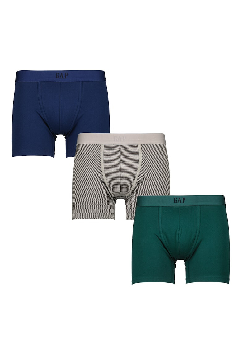 GAP Set de boxeri din amestec de bumbac organic - 3 perechi - Pled.ro