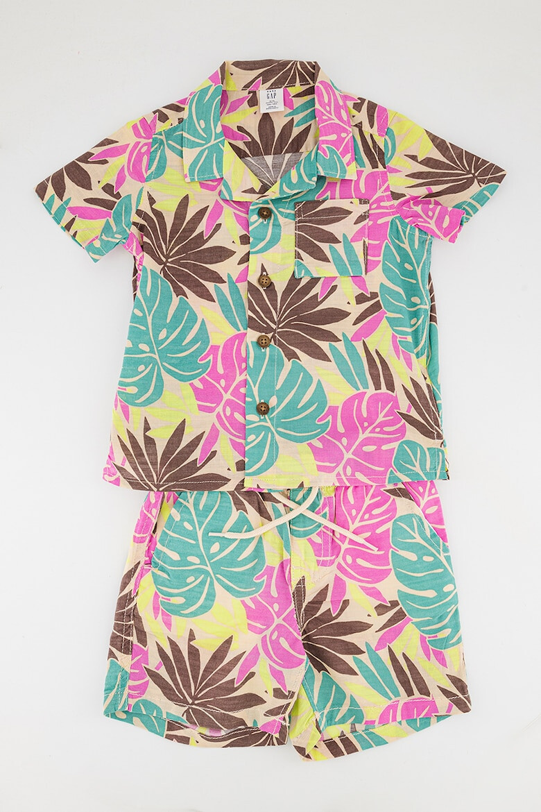 GAP Set de camasa si pantaloni scurti cu imprimeu tropical - Pled.ro