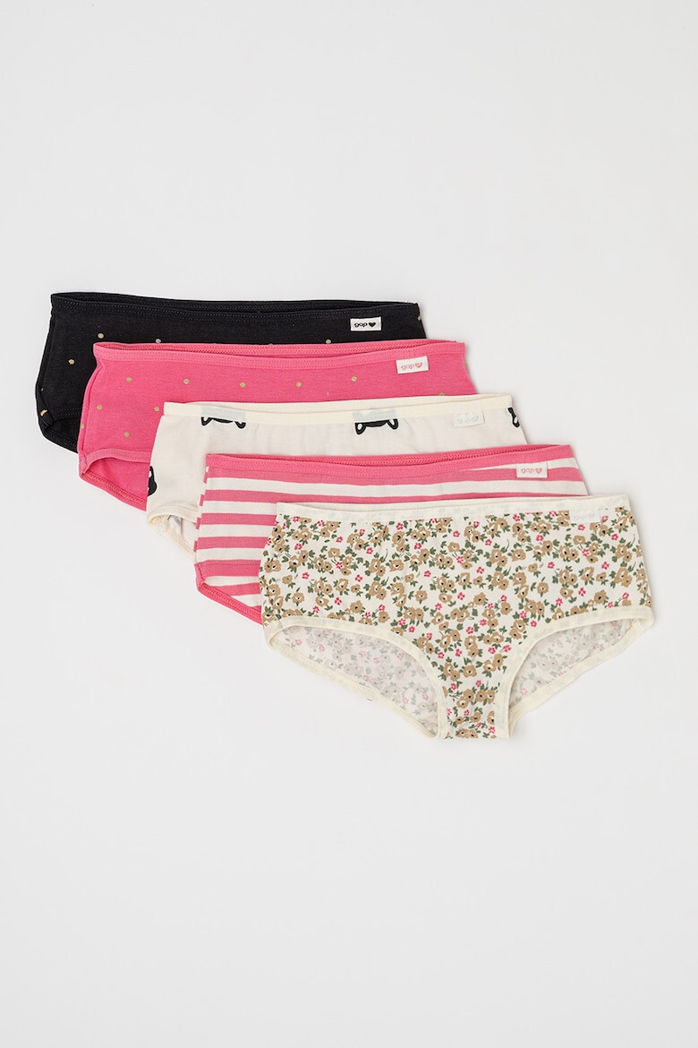 GAP Set de chiloti hipster cu imprimeu - 5 perechi - Pled.ro