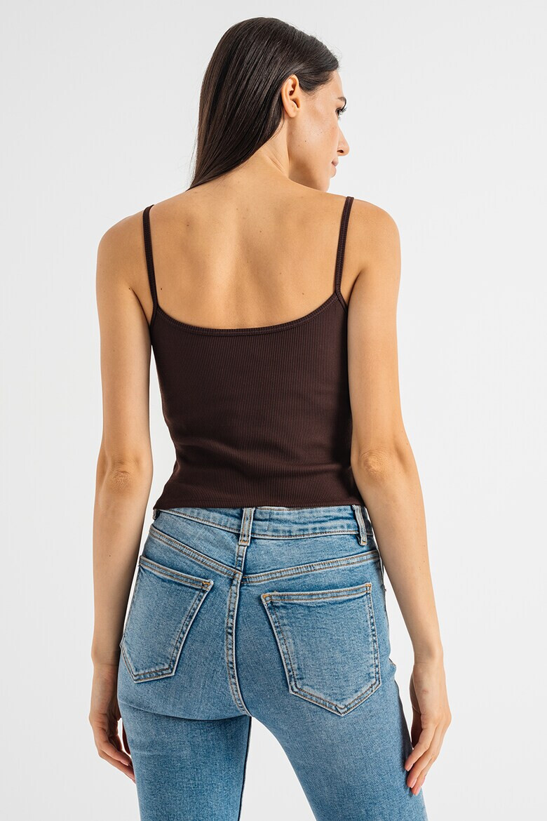 GAP Top cu decolteu en-coeur si aspect striat - Pled.ro