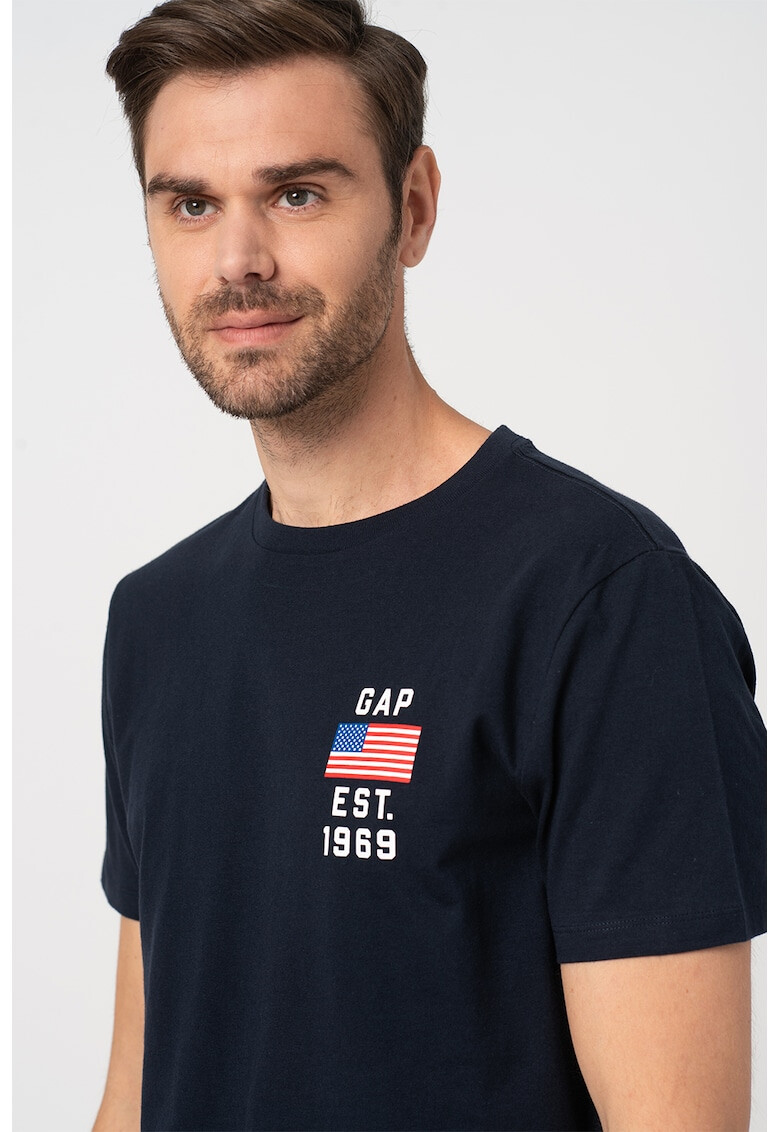 GAP Tricou cu decolteu la baza gatului de bumbac - Pled.ro