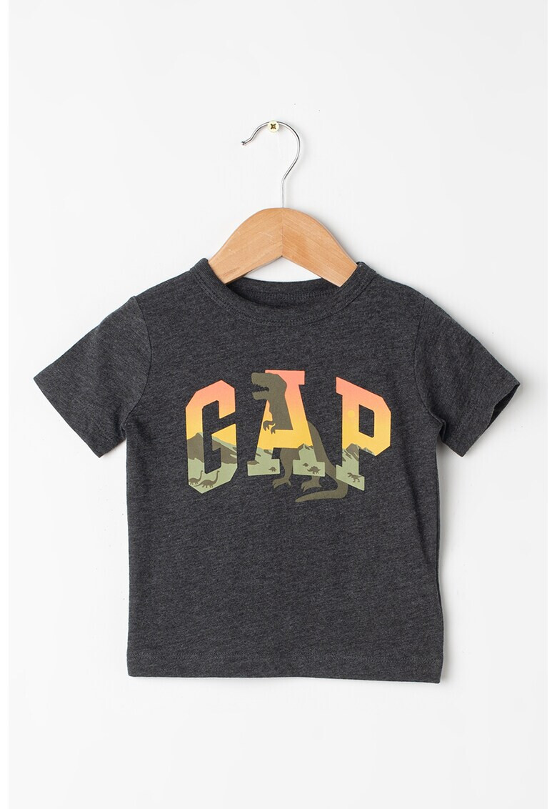 GAP Tricou cu decolteu la baza gatului si imprimeu - Pled.ro