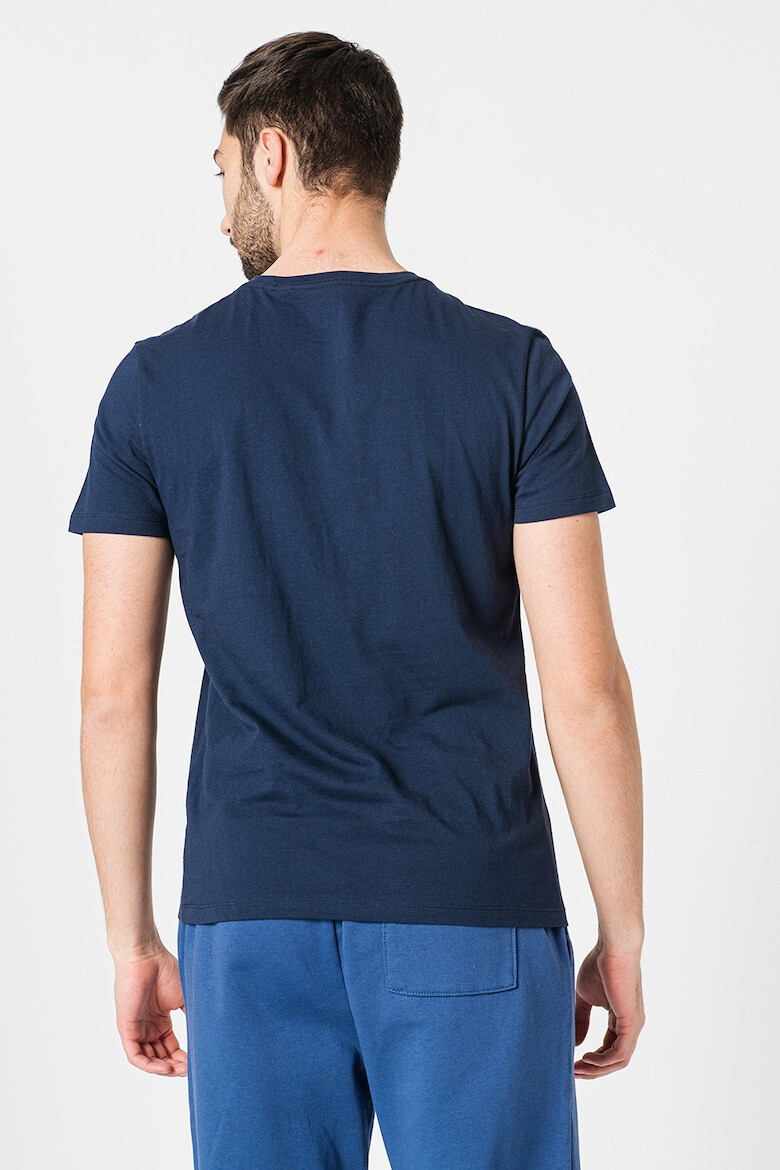 GAP Tricou cu decolteu la baza gatului si imprimeu logo - Pled.ro