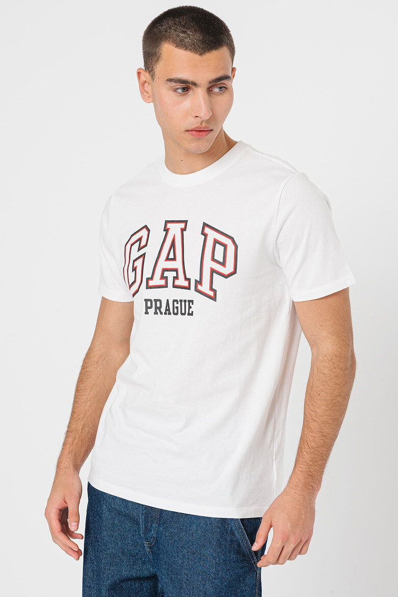 GAP Tricou cu imprimeu logo contrastant - Pled.ro