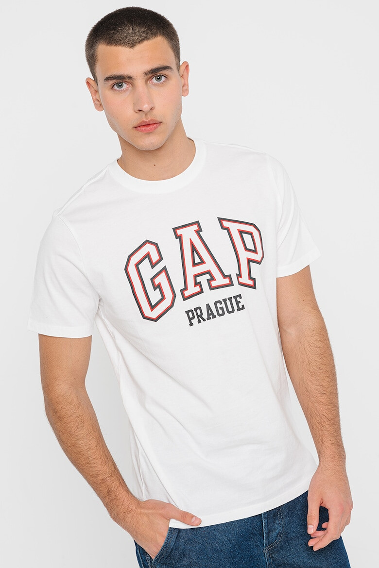 GAP Tricou cu imprimeu logo contrastant - Pled.ro