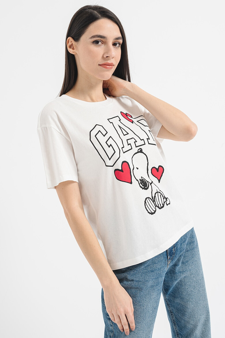 GAP Tricou cu imprimeu Snoopy - Pled.ro