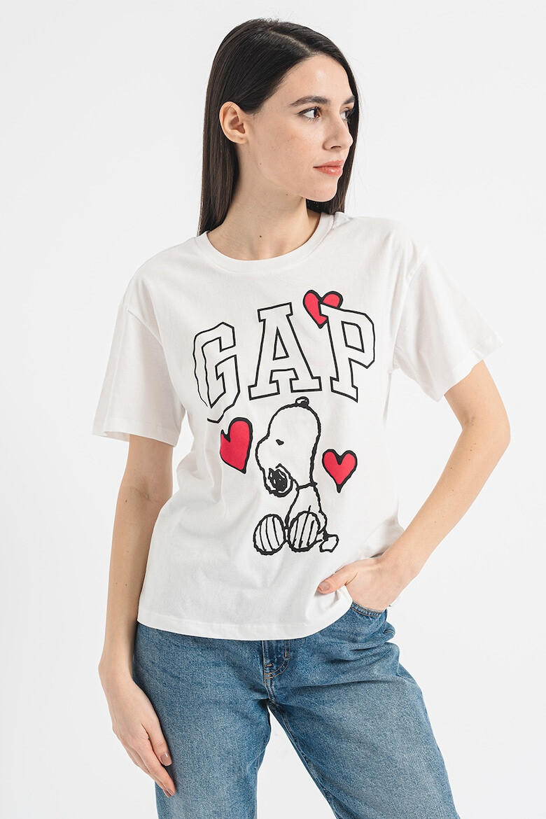 GAP Tricou cu imprimeu Snoopy - Pled.ro