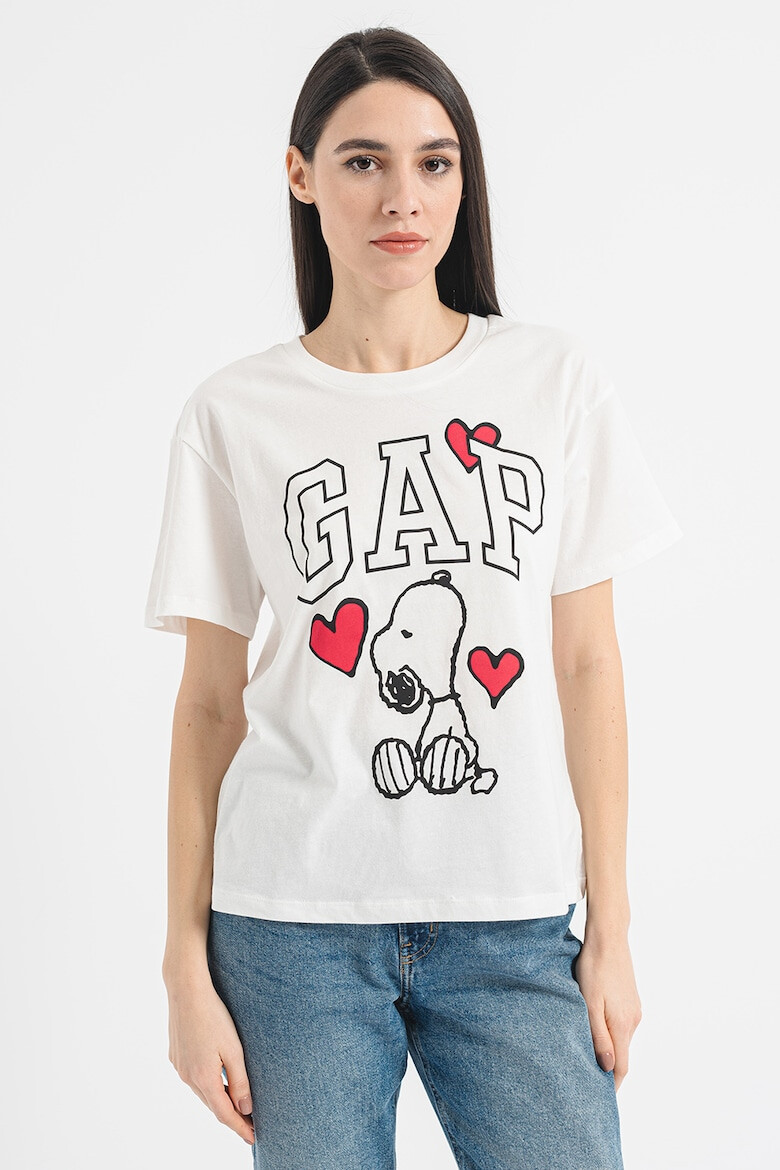 GAP Tricou cu imprimeu Snoopy - Pled.ro