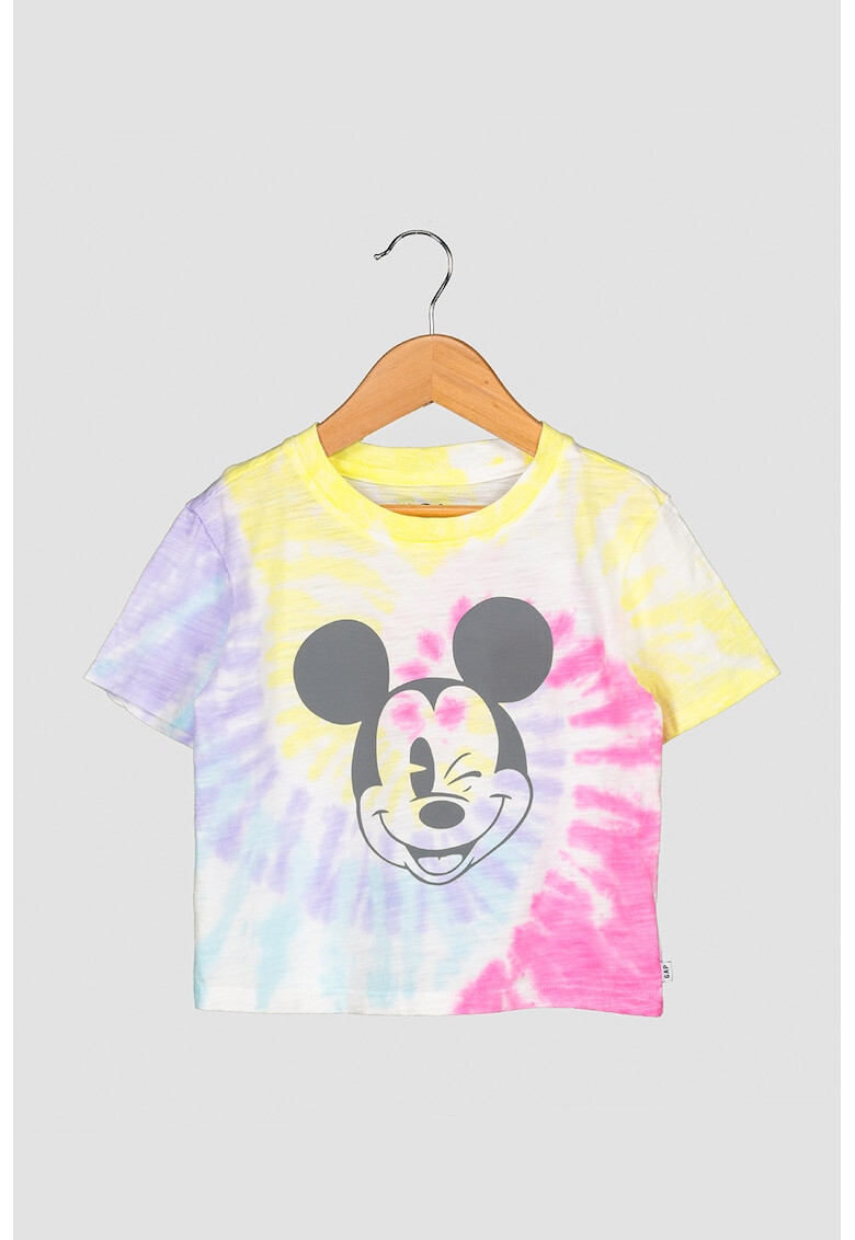 GAP Tricou cu imprimeu tie dye si cu Mickey Mouse - Pled.ro