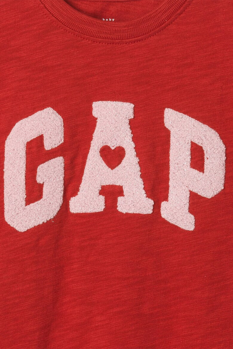 GAP Tricou cu logo si maneci cu volane - Pled.ro