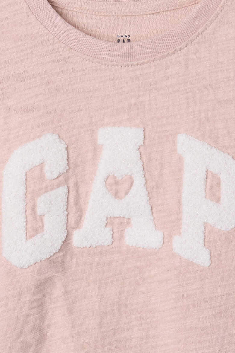 GAP Tricou cu logo si maneci cu volane - Pled.ro