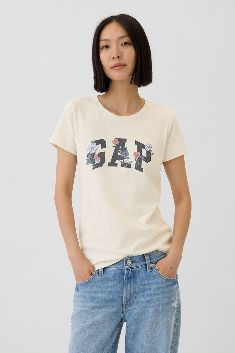 GAP Tricou de bumbac cu imprimeu logo - Pled.ro