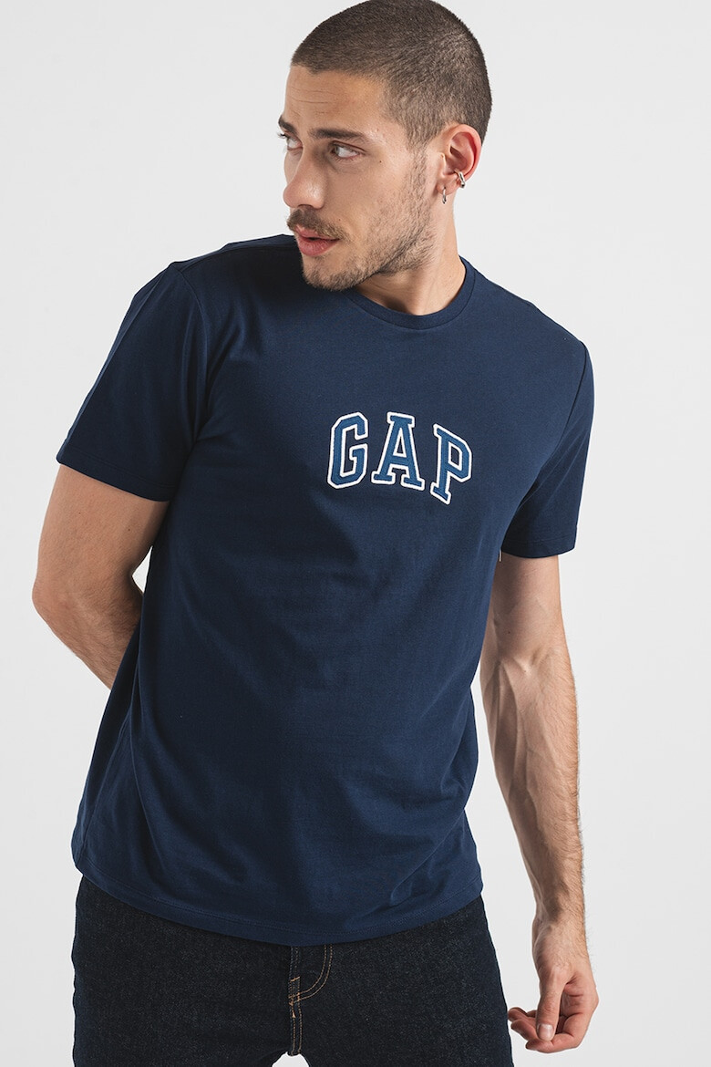 GAP Tricou de bumbac cu logo brodat - Pled.ro