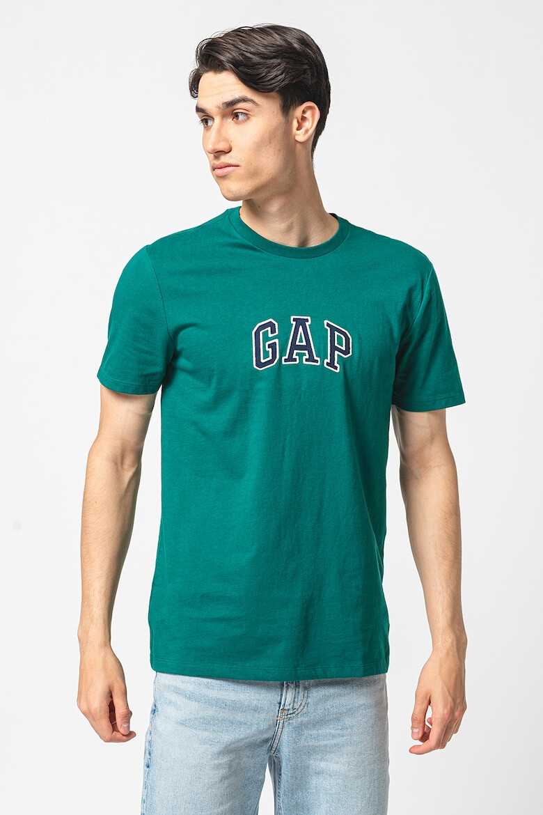 GAP Tricou de bumbac cu logo brodat - Pled.ro