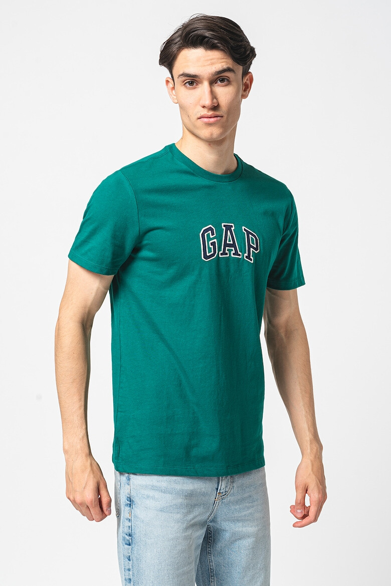 GAP Tricou de bumbac cu logo brodat - Pled.ro