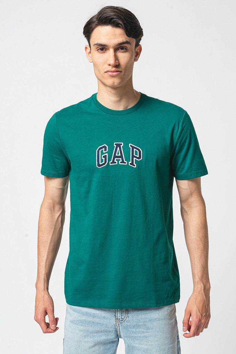 GAP Tricou de bumbac cu logo brodat - Pled.ro