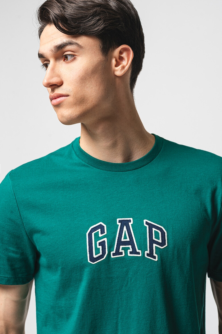 GAP Tricou de bumbac cu logo brodat - Pled.ro