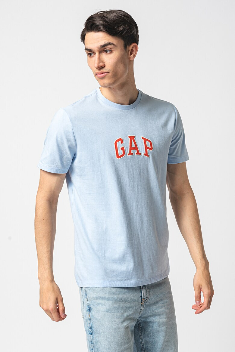 GAP Tricou de bumbac cu logo brodat - Pled.ro