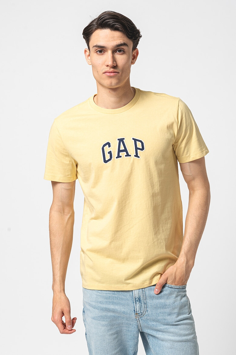 GAP Tricou de bumbac cu logo brodat - Pled.ro