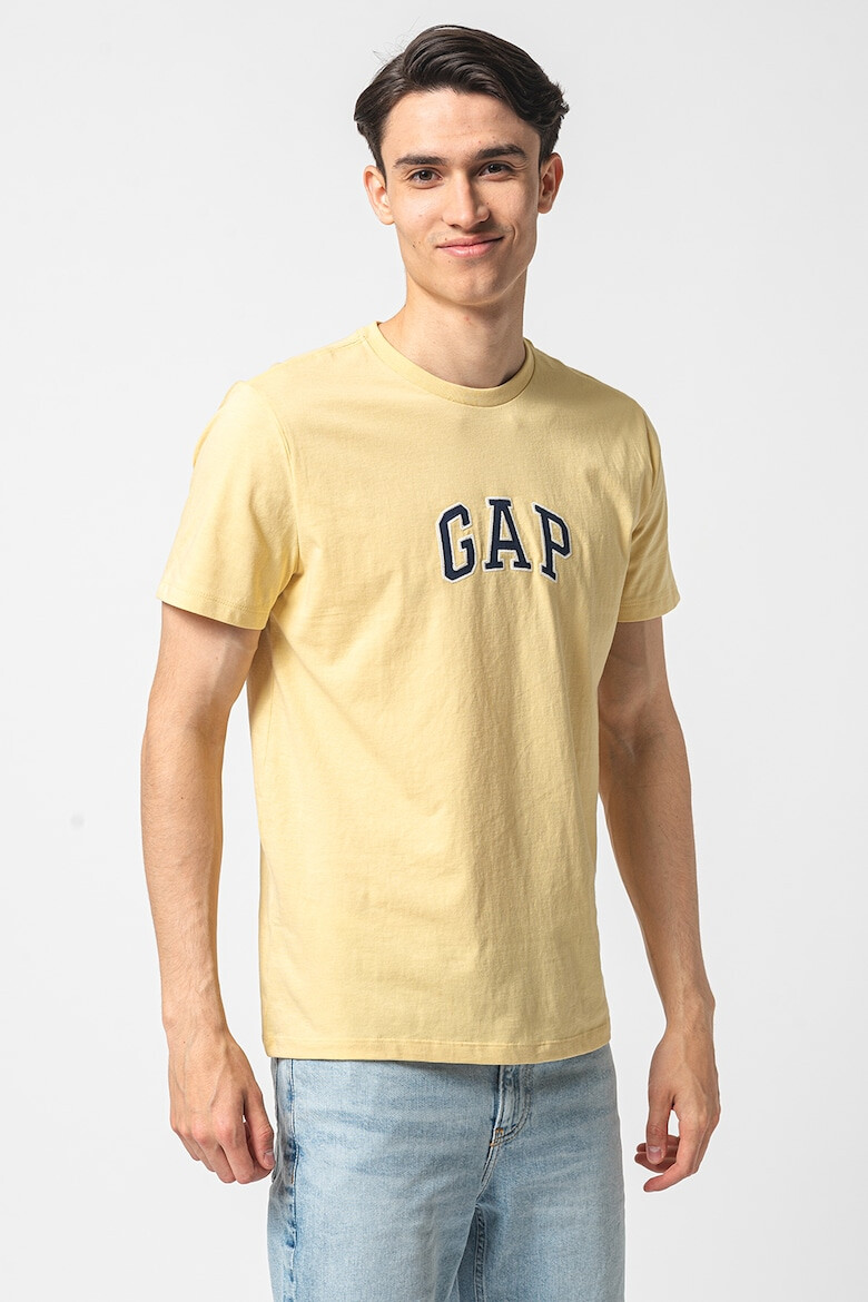 GAP Tricou de bumbac cu logo brodat - Pled.ro