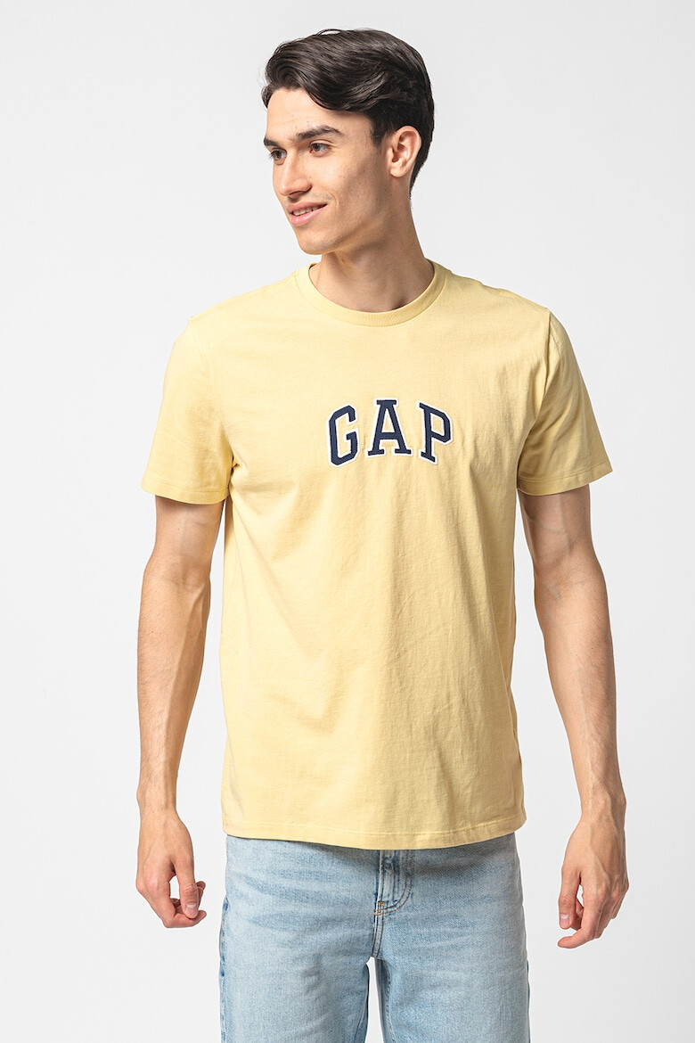 GAP Tricou de bumbac cu logo brodat - Pled.ro