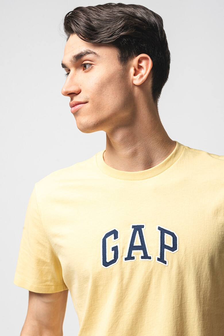 GAP Tricou de bumbac cu logo brodat - Pled.ro