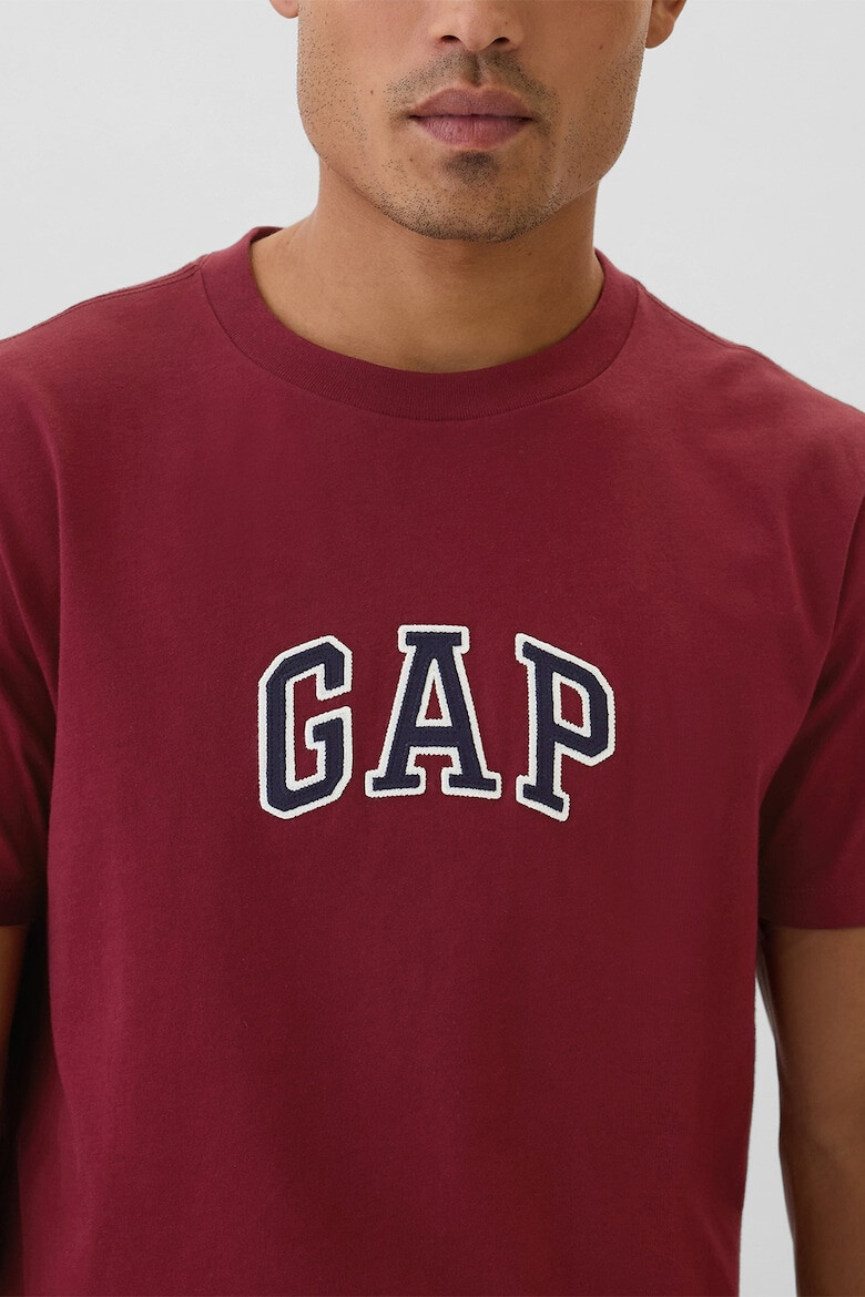 GAP Tricou de bumbac cu logo brodat - Pled.ro