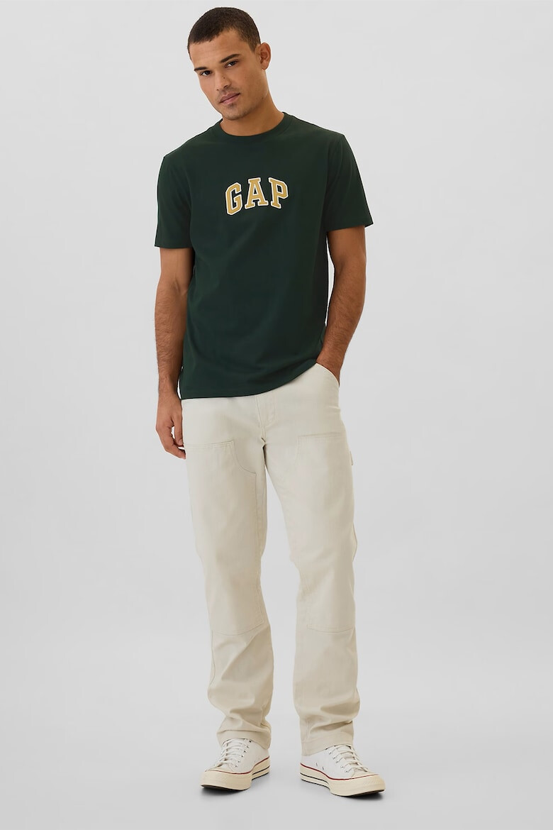 GAP Tricou de bumbac cu logo brodat - Pled.ro