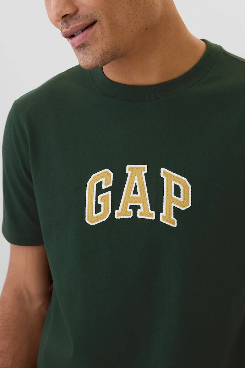 GAP Tricou de bumbac cu logo brodat - Pled.ro