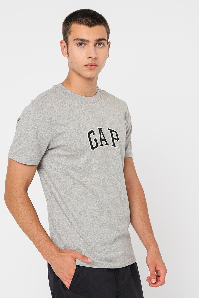 GAP Tricou de bumbac cu logo brodat - Pled.ro