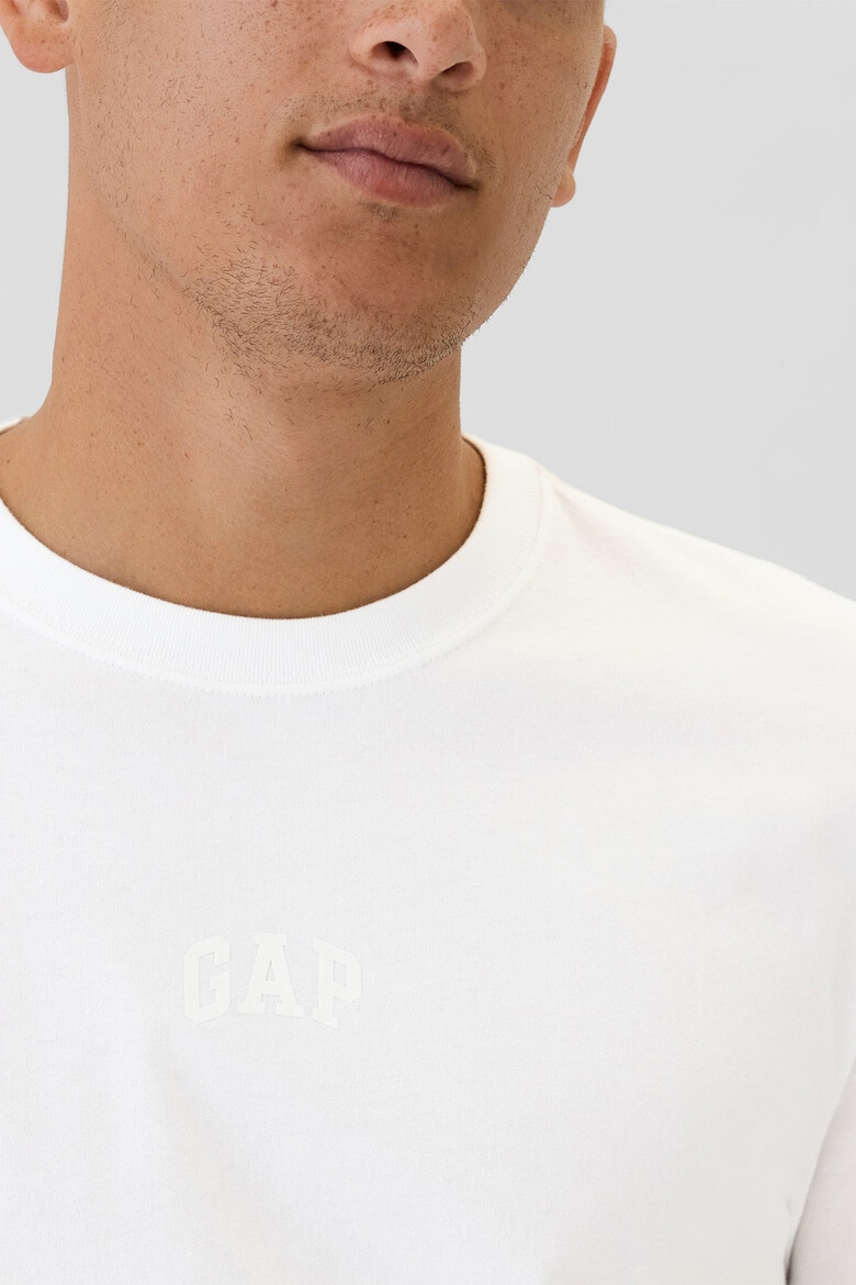 GAP Tricou din bumbac cu decolteu la baza gatului - Pled.ro