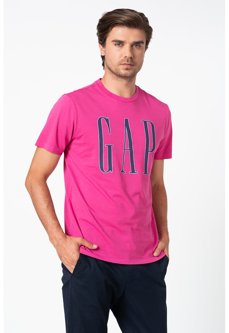 GAP Tricou din bumbac cu imprimeu logo 2 - Pled.ro