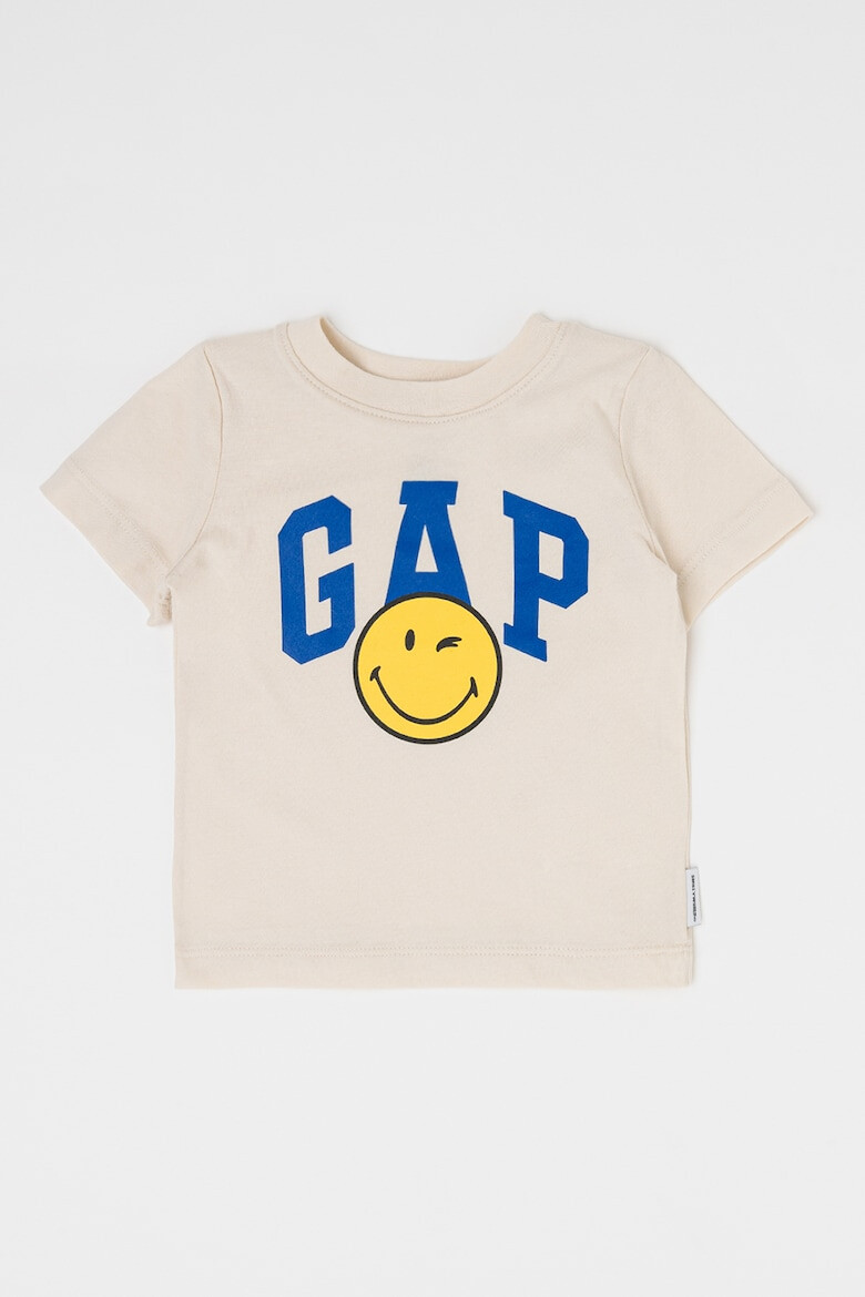 GAP Tricou din bumbac cu imprimeu logo - Pled.ro