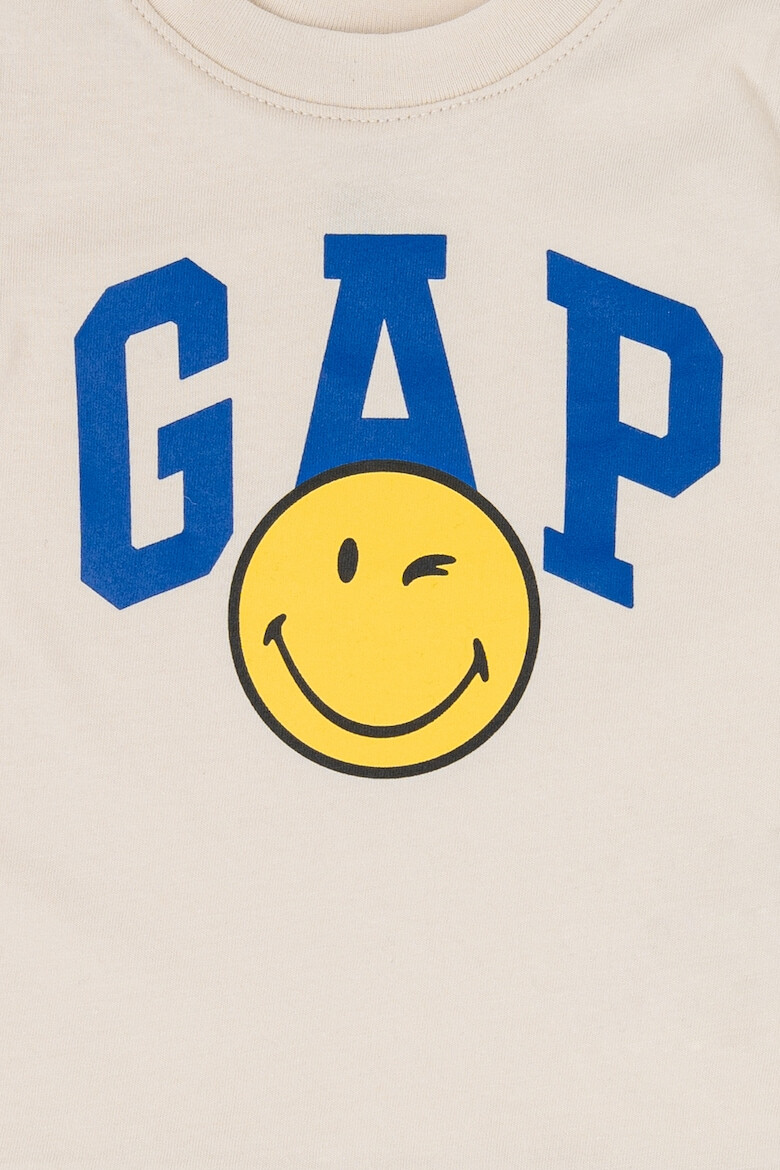 GAP Tricou din bumbac cu imprimeu logo - Pled.ro