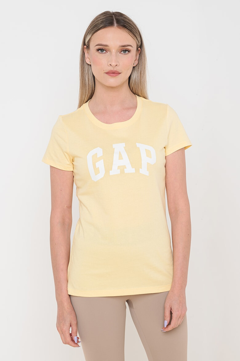 GAP Tricou din bumbac cu imprimeu logo - Pled.ro