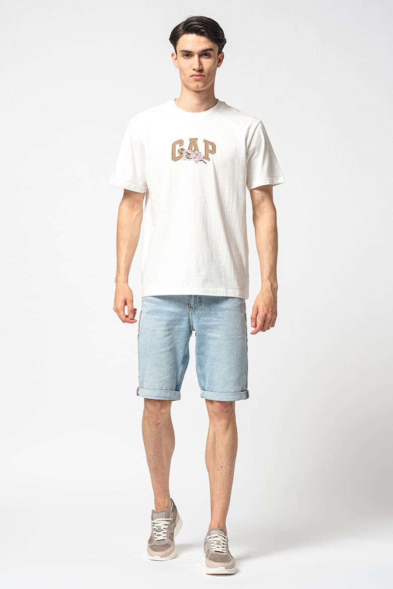 GAP Tricou din bumbac cu imprimeu logo - Pled.ro