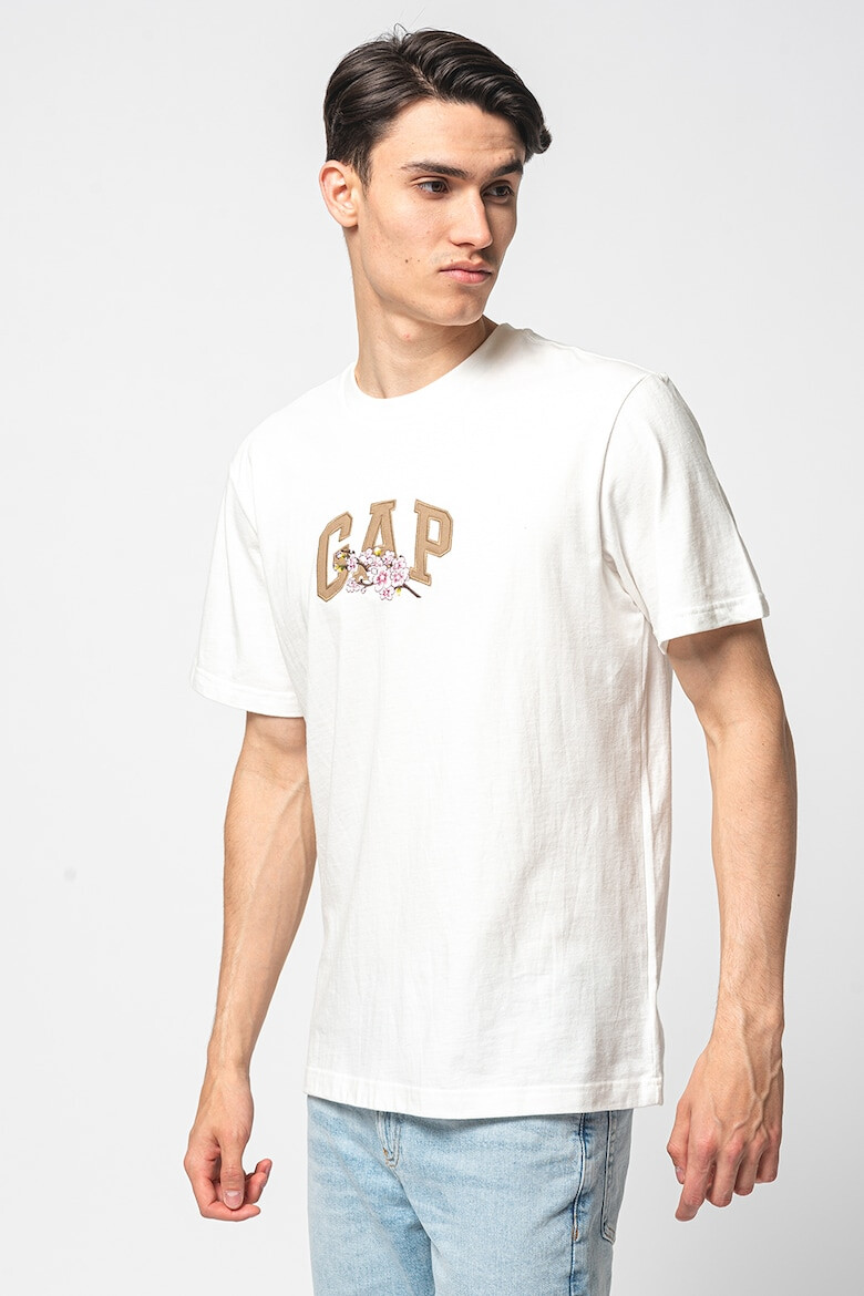 GAP Tricou din bumbac cu imprimeu logo - Pled.ro