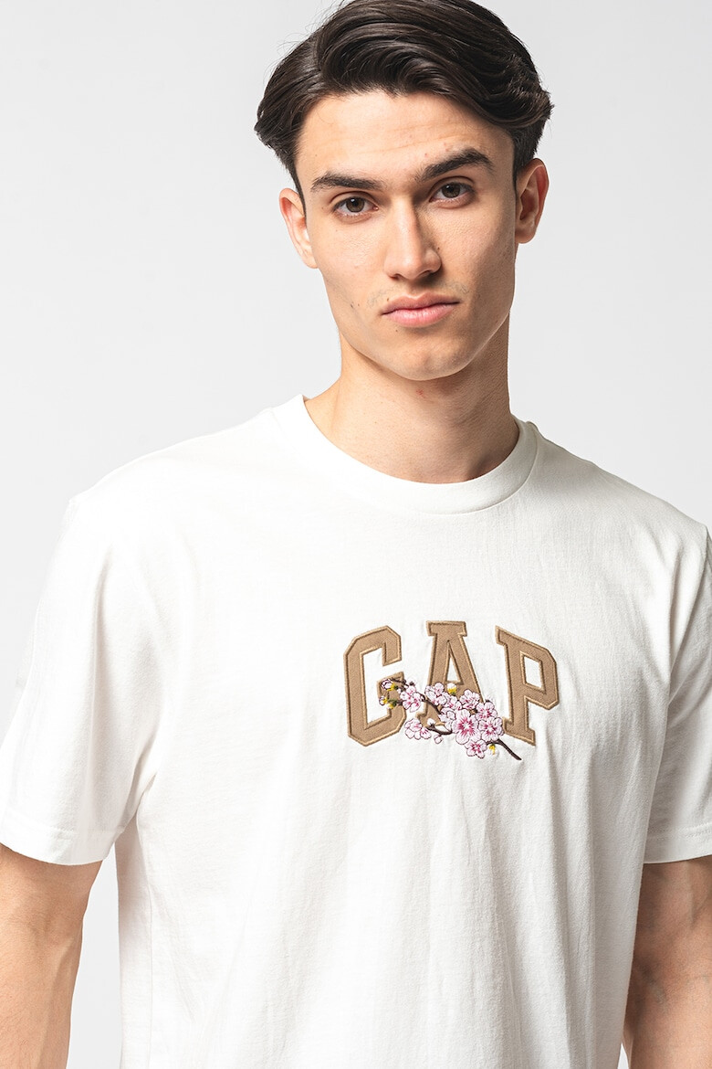 GAP Tricou din bumbac cu imprimeu logo - Pled.ro