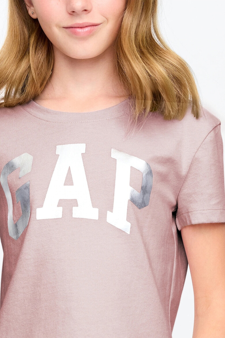 GAP Tricou din bumbac cu imprimeu logo - Pled.ro