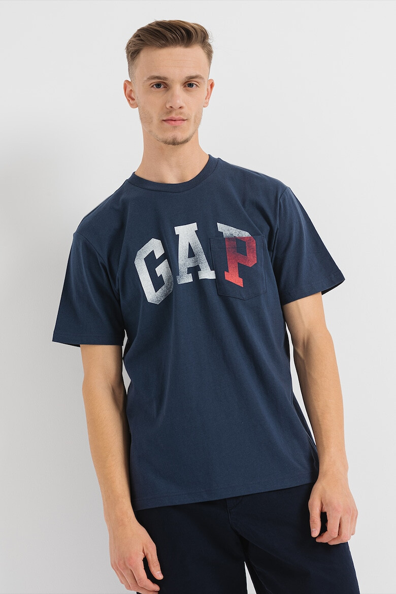 GAP Tricou din bumbac organic cu imprimeu logo - Pled.ro