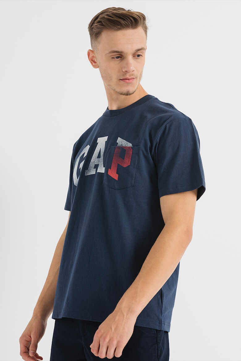 GAP Tricou din bumbac organic cu imprimeu logo - Pled.ro