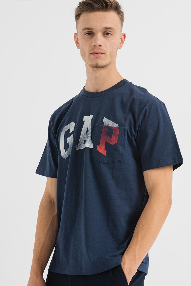 GAP Tricou din bumbac organic cu imprimeu logo - Pled.ro