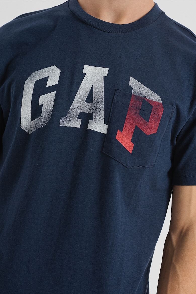 GAP Tricou din bumbac organic cu imprimeu logo - Pled.ro