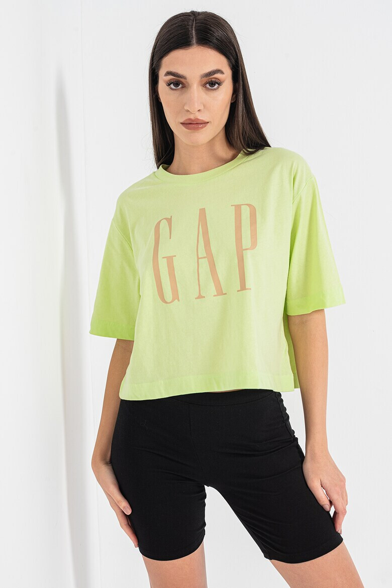 GAP Tricou lejer de bumbac cu imprimeu logo - Pled.ro