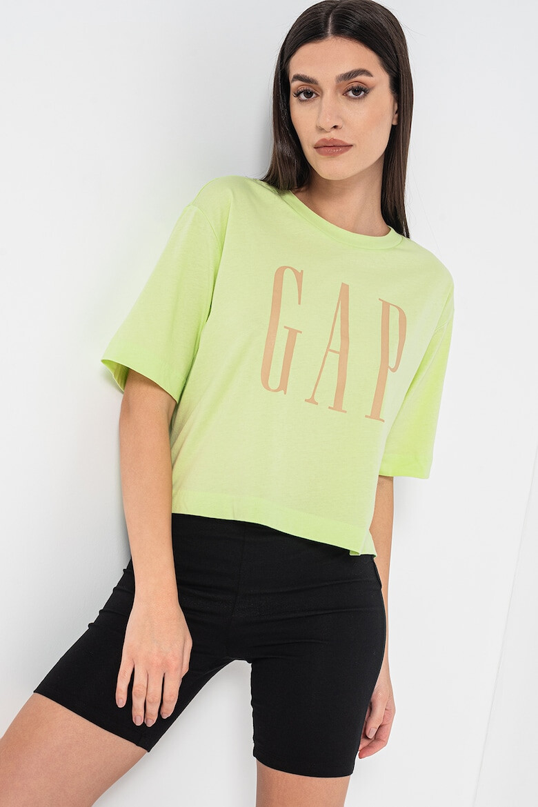 GAP Tricou lejer de bumbac cu imprimeu logo - Pled.ro