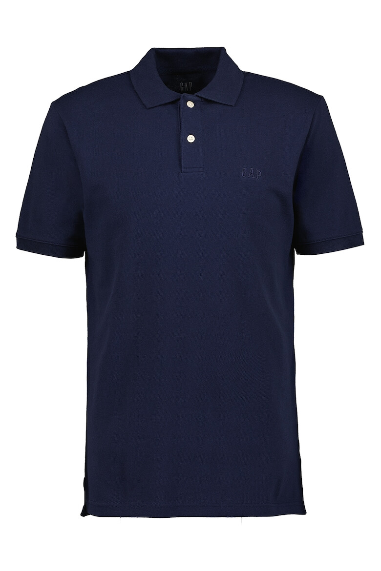 GAP Tricou polo cu broderie logo discreta - Pled.ro