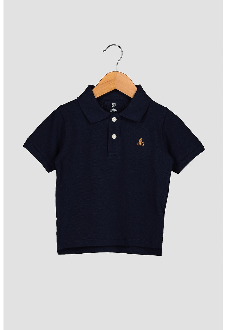 GAP Tricou polo cu broderie pe piept - Pled.ro