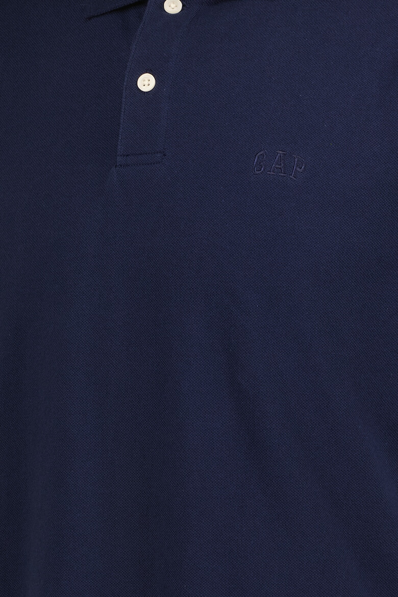 GAP Tricou polo cu broderie logo discreta - Pled.ro